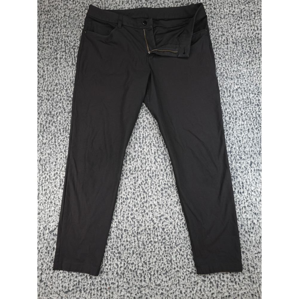 Lululemon ABC Pants Mens 34 Black Slim Fit 5-Pocket Commuter LM5ALWS